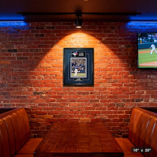 Jose Bautista Framed 8" x 10" 2015 Playoffs Game 5 ALDS Homerun Bat Flip 16" x 20"
